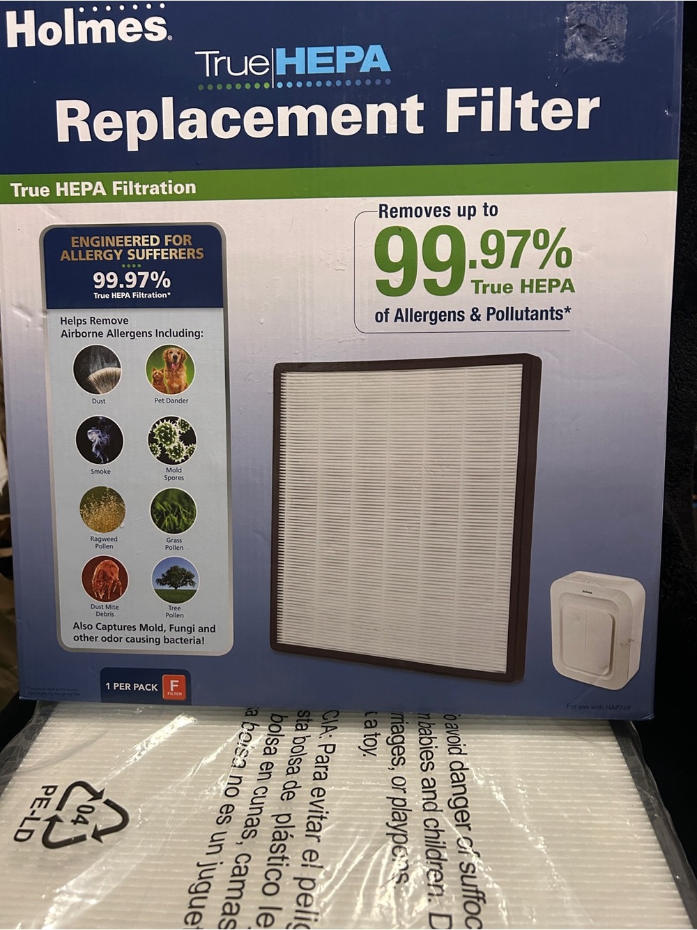 True HEPA Replacement Filter - White